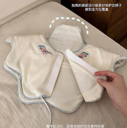 Master's Hand Shoulder and Neck Massager, Cervical Spine and Head Massager, Simulated Human Hand Kneading, Hot Compress, Multi-Functional Massage Shawl