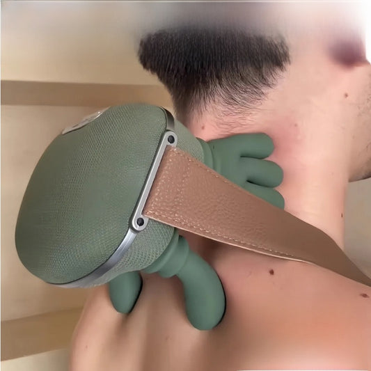 Master's Hand Shoulder and Neck Massager, Cervical Spine and Head Massager, Simulated Human Hand Kneading, Hot Compress, Multi-Functional Massage Shawl